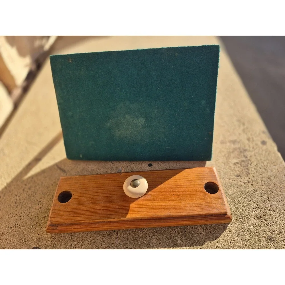 Vintage Wooden Napkin Holder‎ Tabletop Rustic Farmhouse Kitchen Organizer Solid